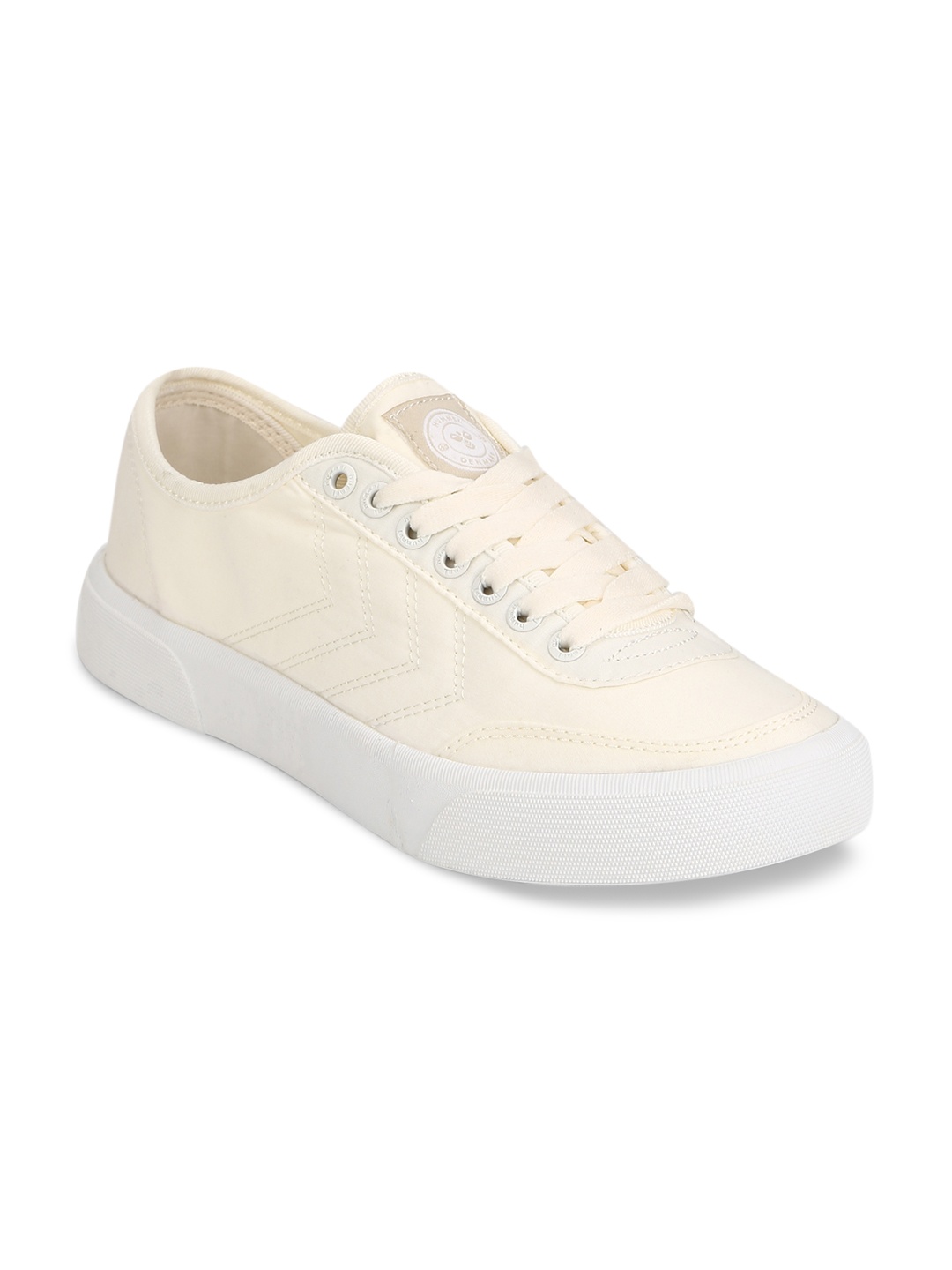 

hummel Unisex White Stockholm Poplin Lifestyle Sneakers