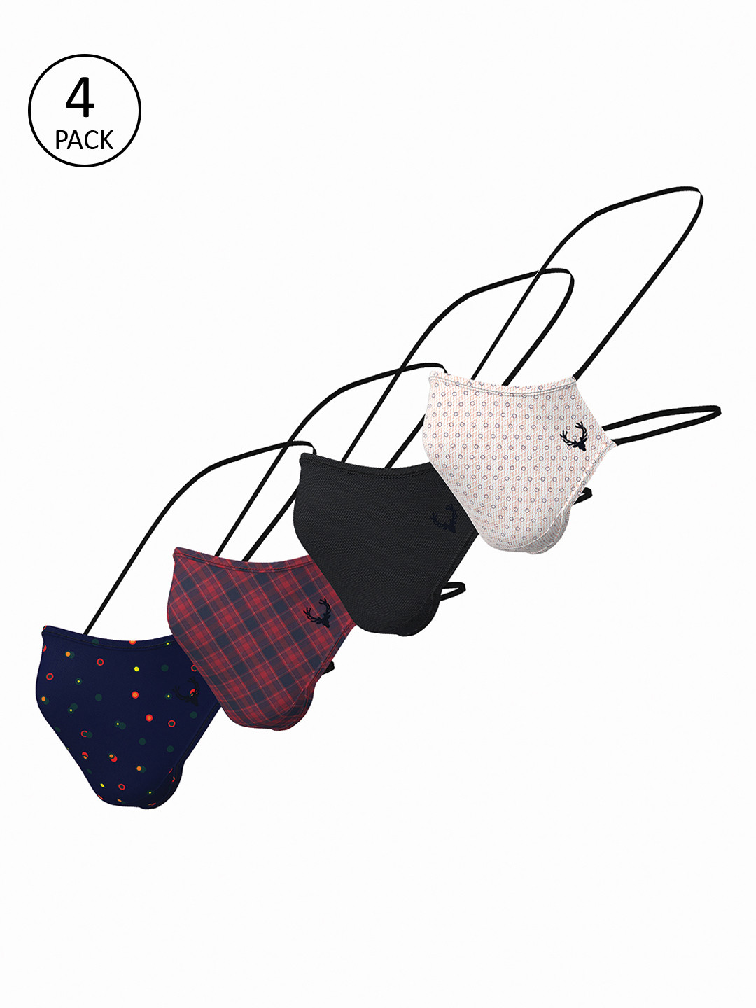 

Allen Solly Men 4 Pcs Assorted 3 Ply Reusable Outdoor Masks