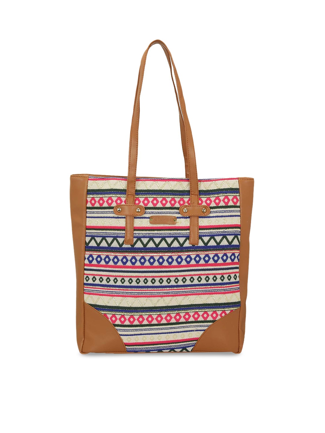 

KLEIO Women Jacquard Weave Tote Bag, Multi