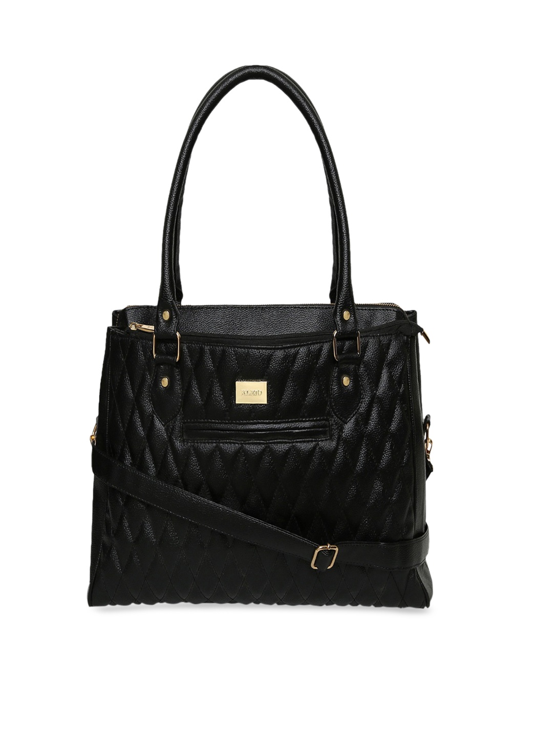 

KLEIO Quilted Mullti Utility Laptop Handbag, Black