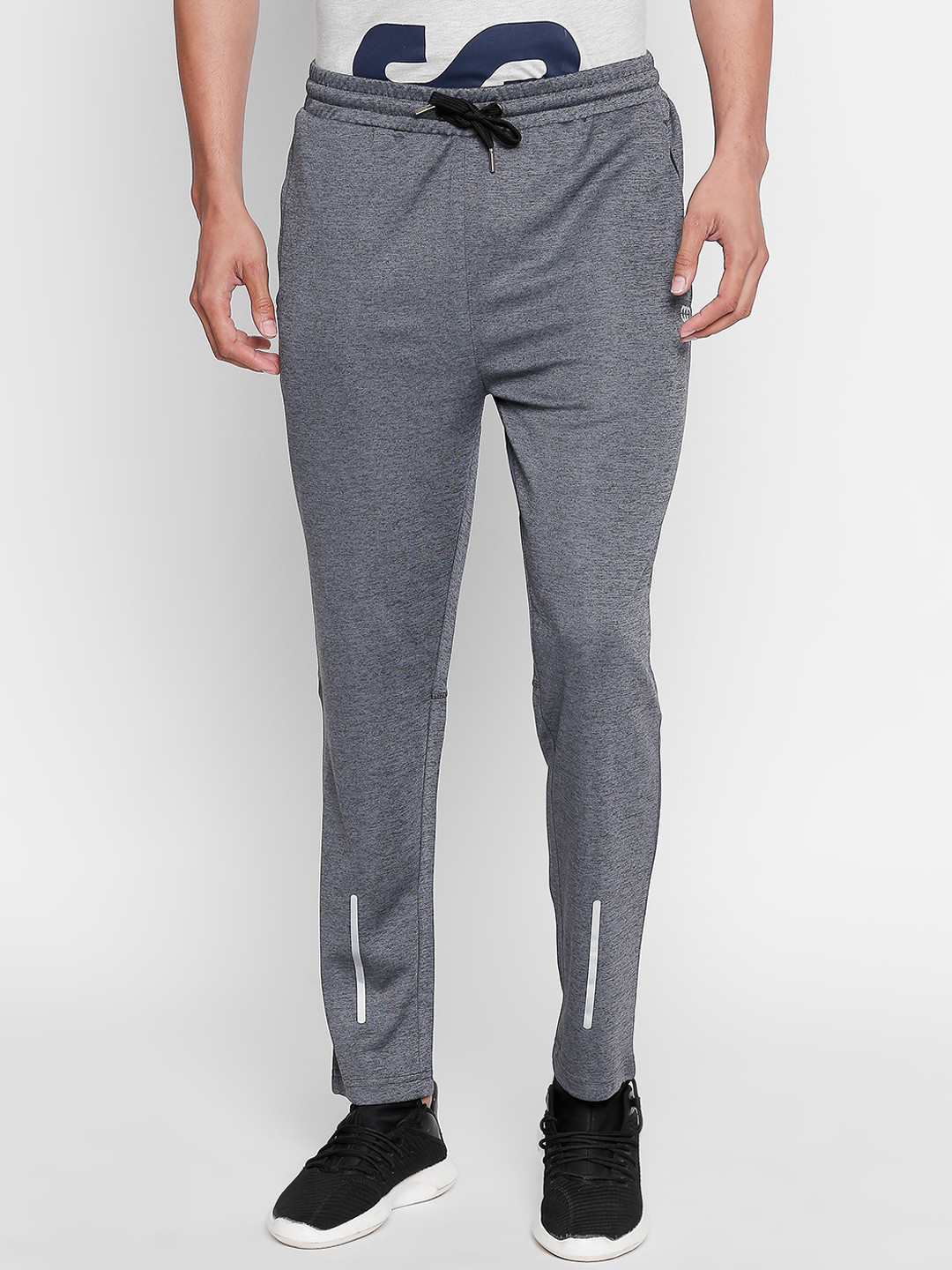 

Ajile by Pantaloons Men Grey Melange Solid Track Pants