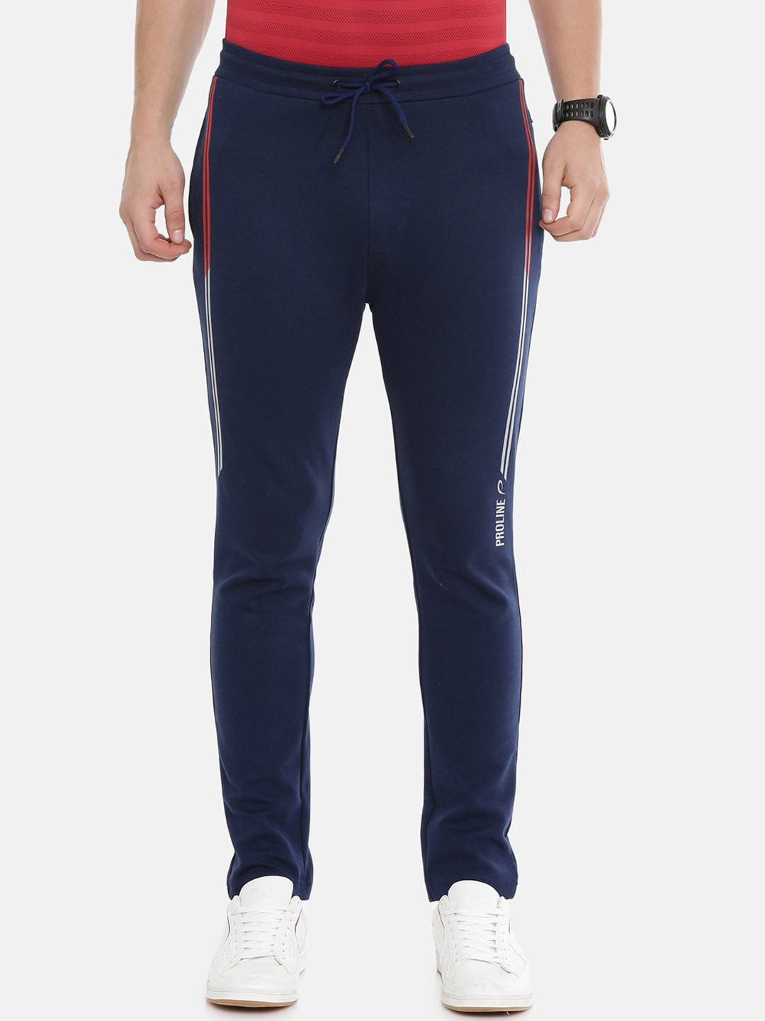 

Proline Active Men Navy Blue Solid Trackpants