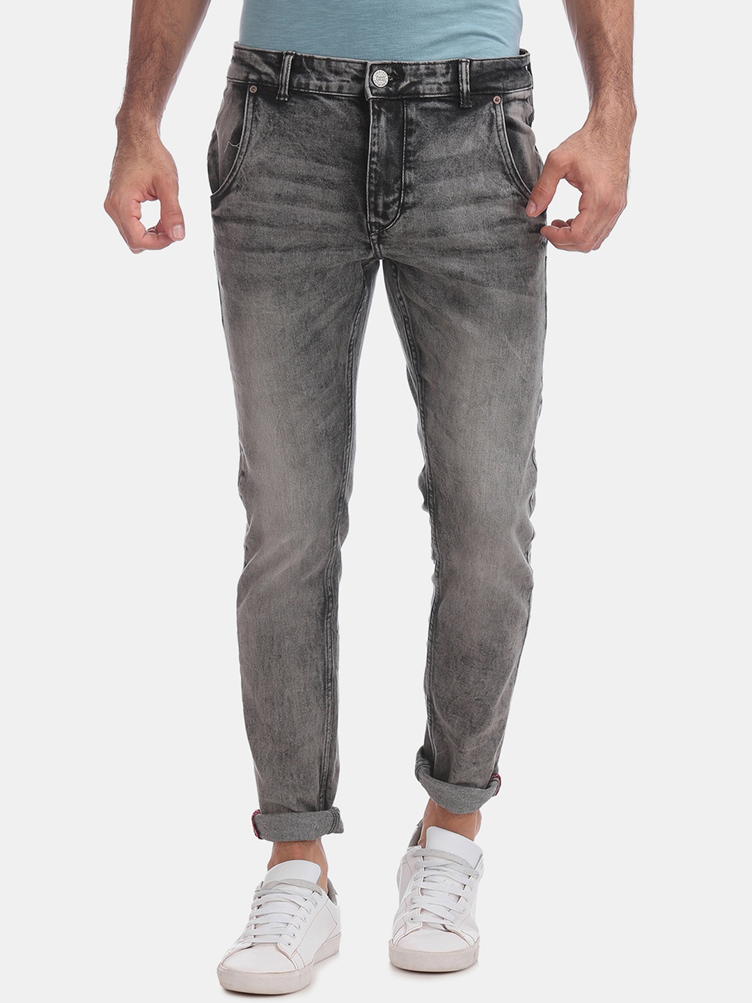 

Cherokee Men Grey Slim Fit Low-Rise Clean Look Stretchable Jeans