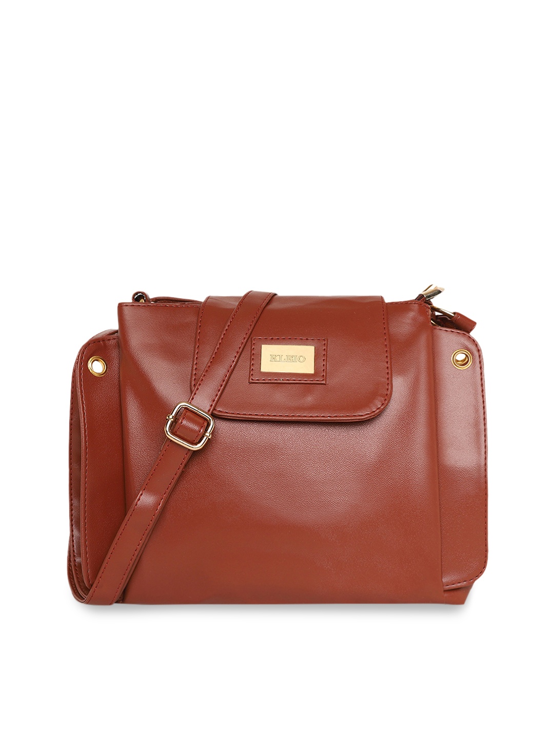 

KLEIO Brown Solid Sling Bag