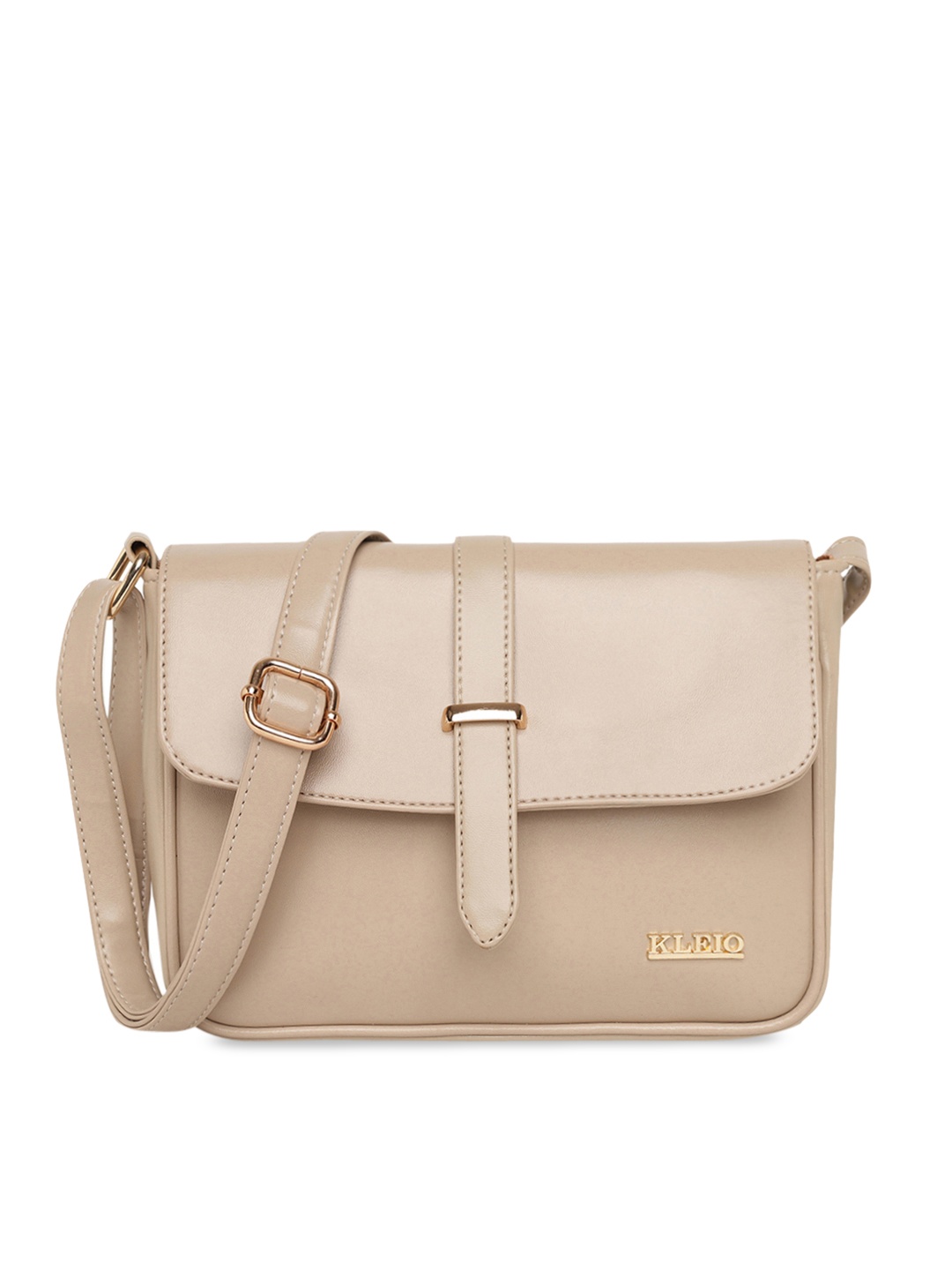 

KLEIO Beige Solid Sling Bag