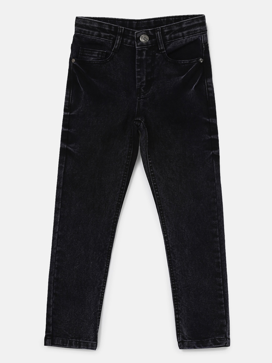 

Urbano Juniors Boys Black Slim Fit Mid-Rise Clean Look Stretchable Jeans