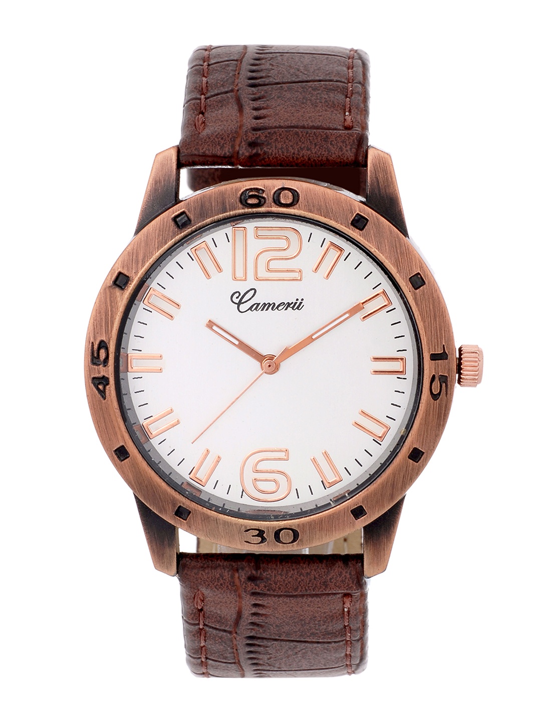 

Camerii Men Cream-Coloured Analogue Watch WM193_L