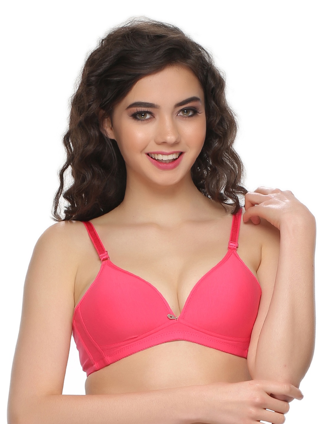 

Clovia Pink Full-Coverage T-shirt Bra BR0441P14