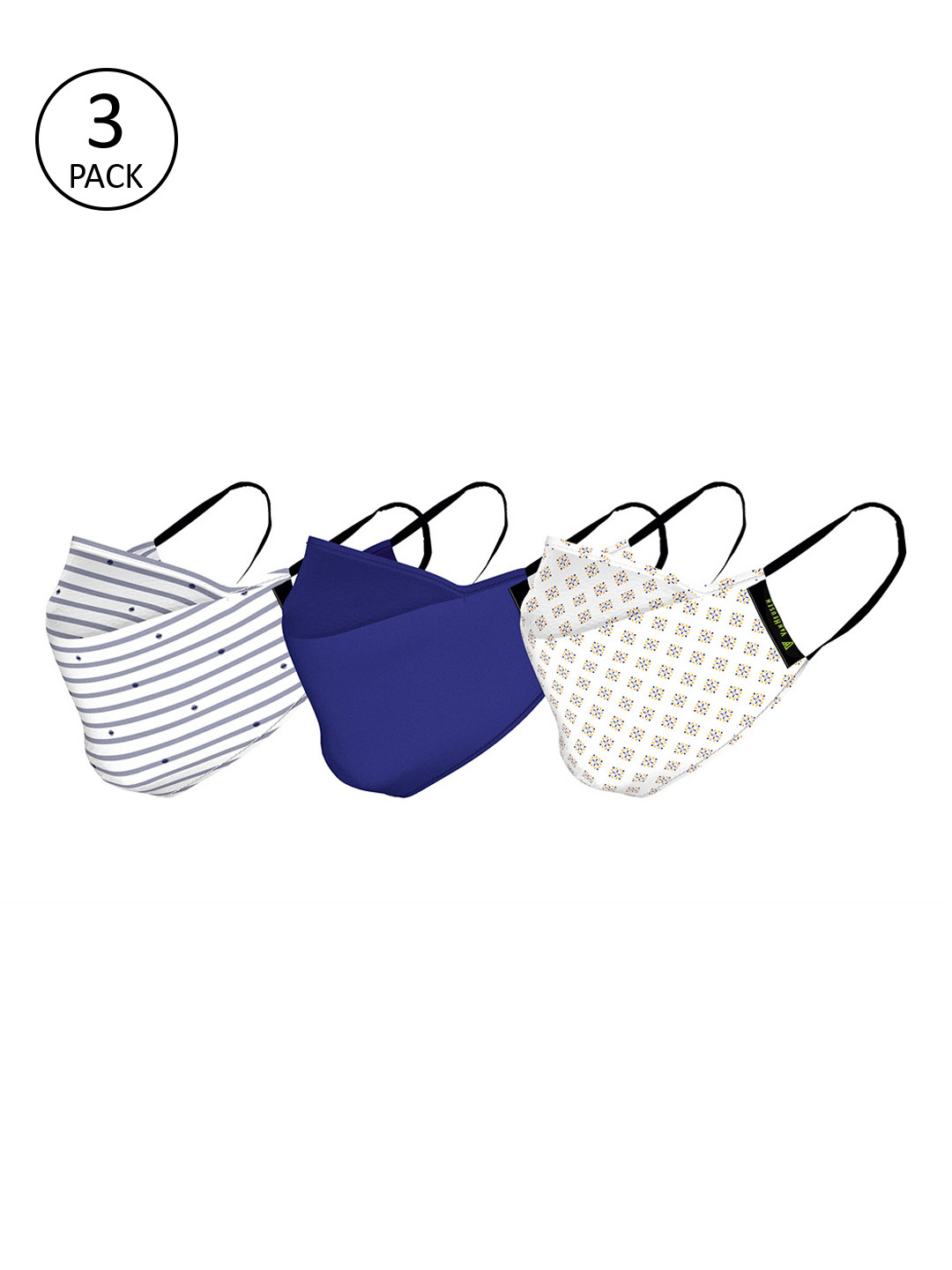 

Van Heusen Men Pack of 3 Assorted Reusable 3-Ply Protech Anti Bacterial Outdoor Masks