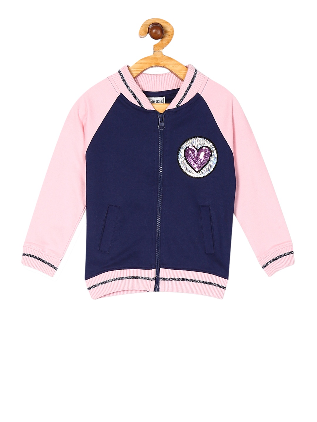 

Cherokee Girls Blue & Pink Colourblocked Sweatshirt