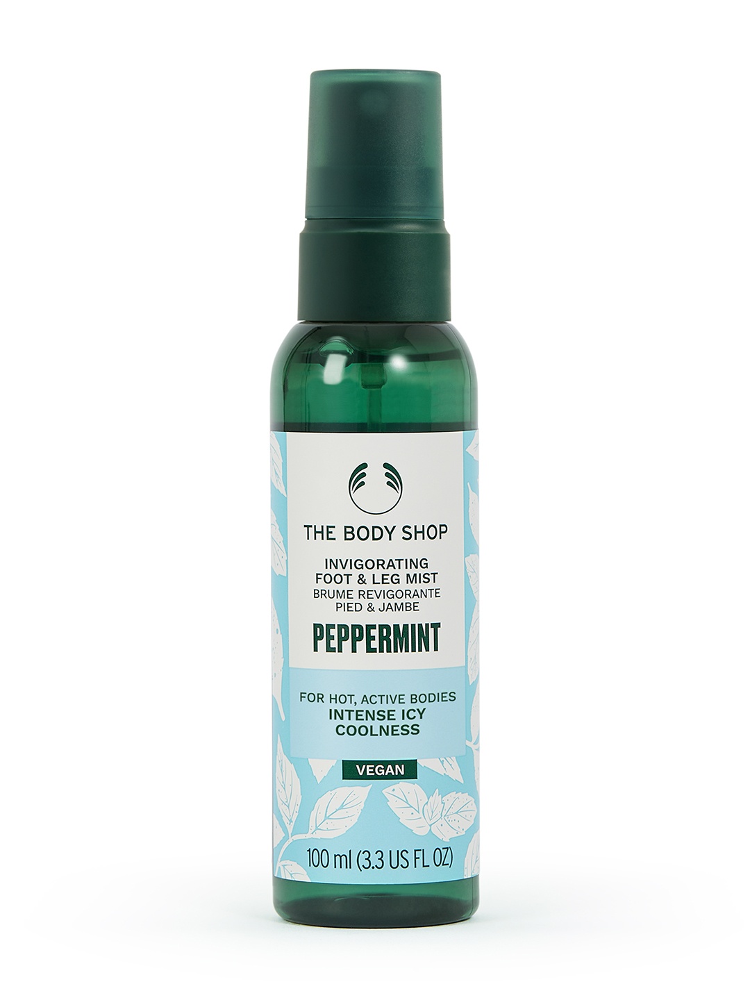 

THE BODY SHOP Peppermint Cooling Sustainable Foot Spray 100ml, Blue