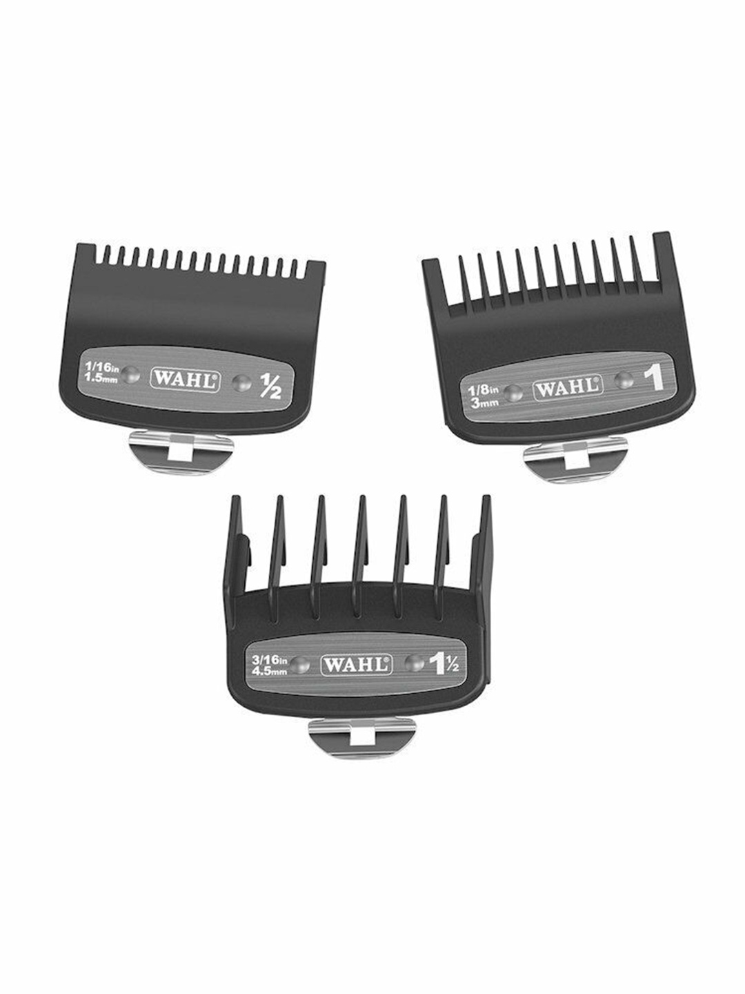 

WAHL Unisex Black Set of 3 Premium Guide Comb