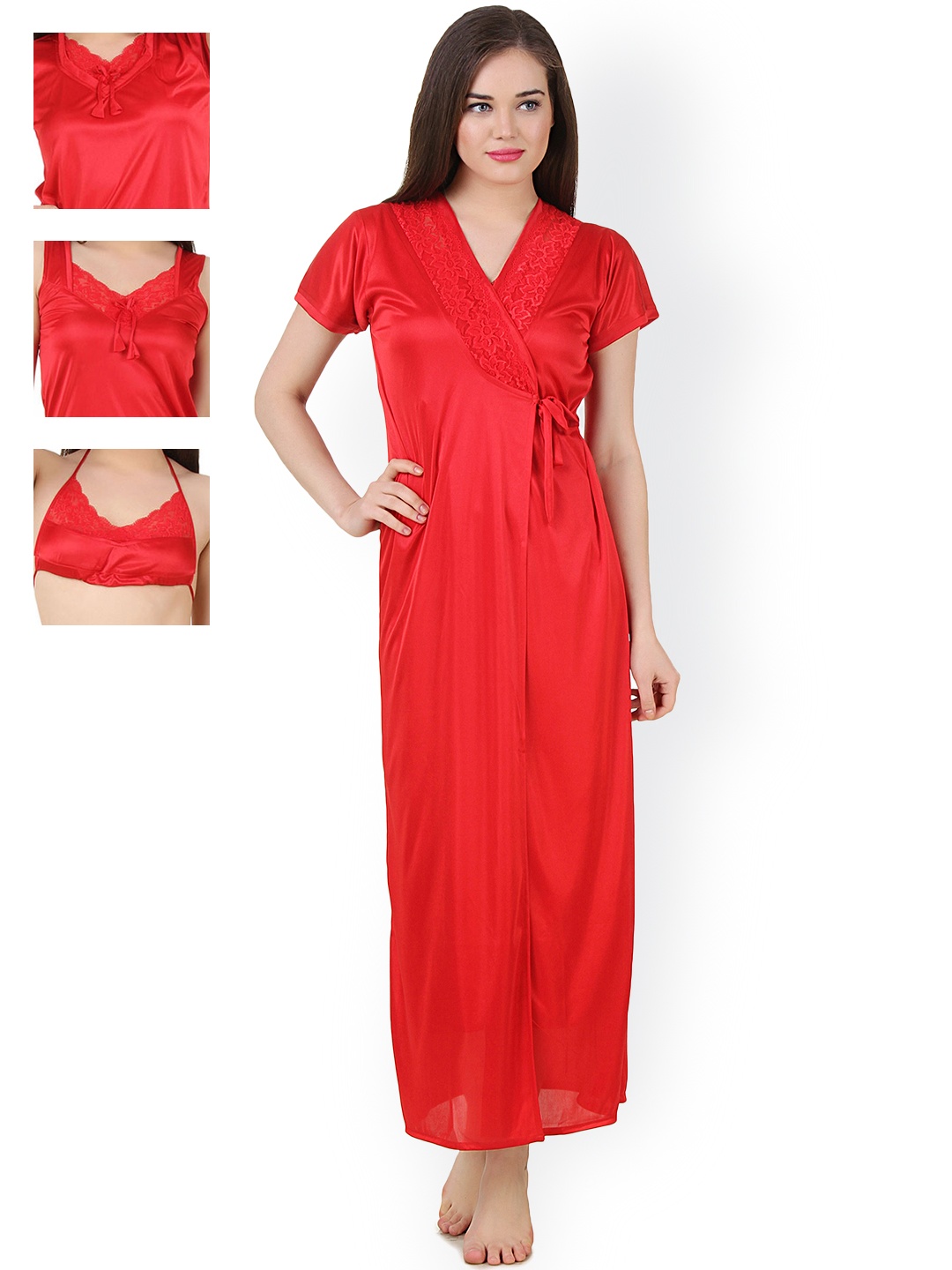 

Fasense Red Nightdress Set GT001E2