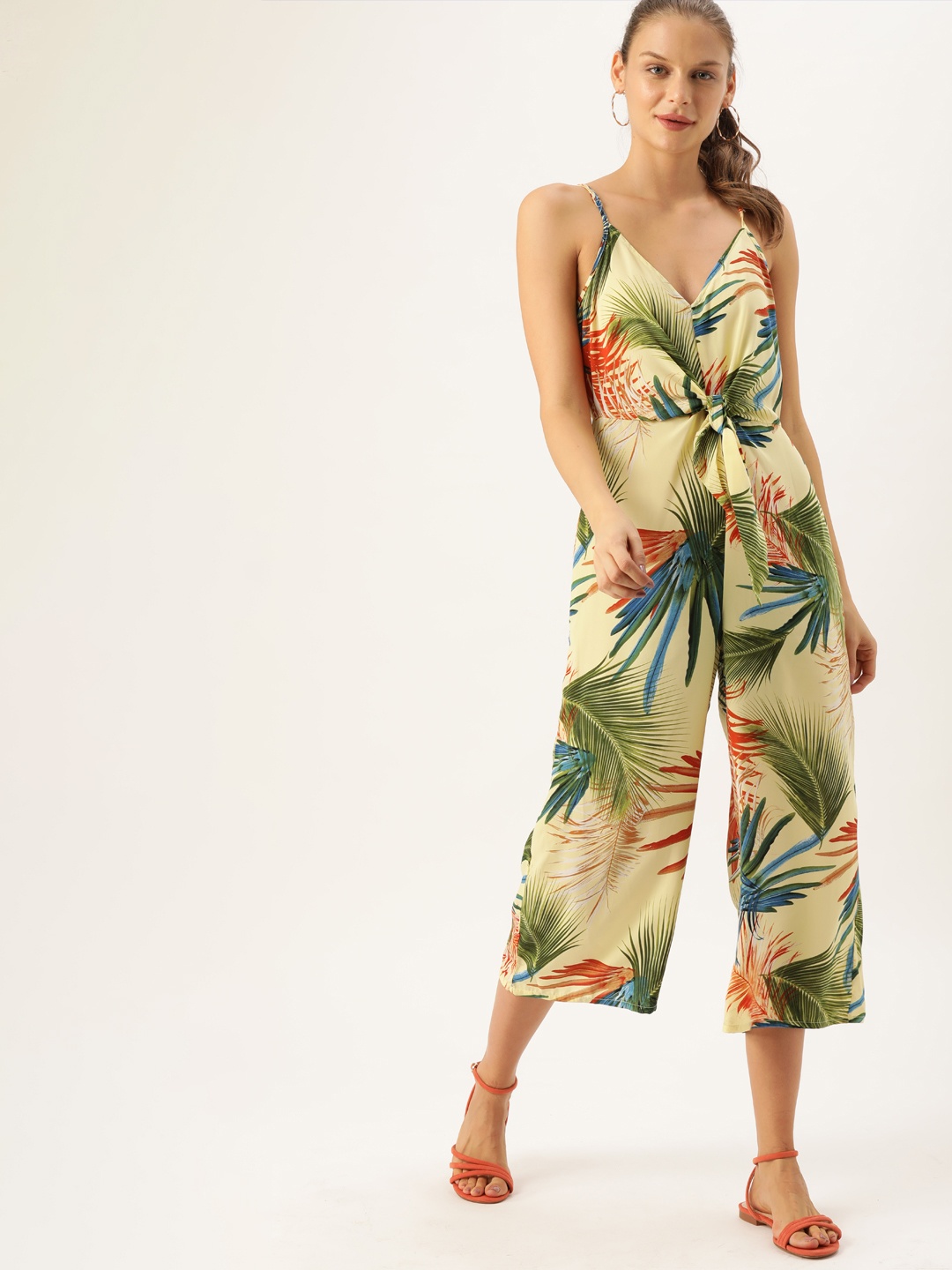 

FOREVER 21 Women Multicoloured Printed Basic Jumpsuit, Multi
