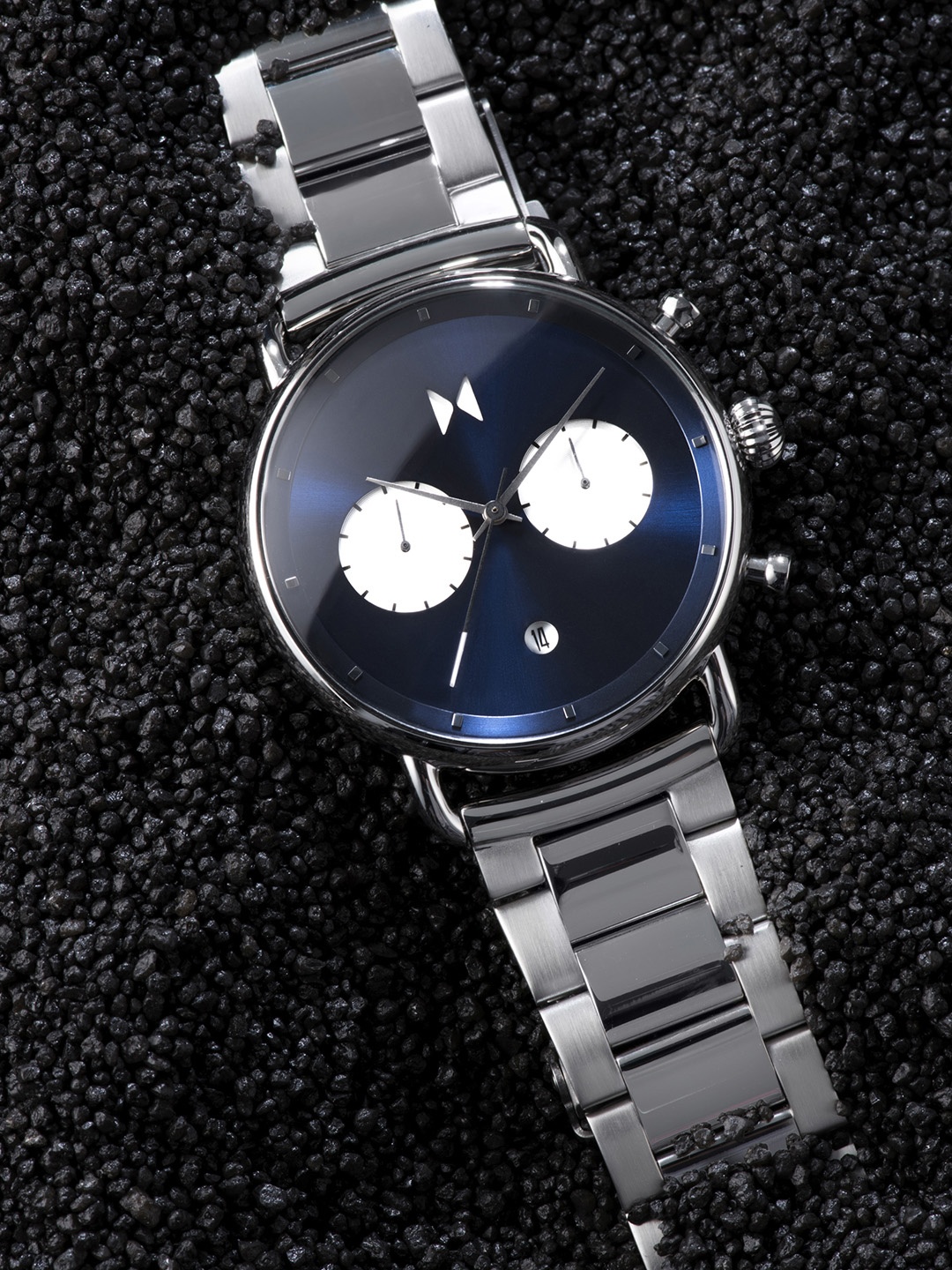 

MVMT Men Blue & Silver-Toned Analogue Watch D-BT01