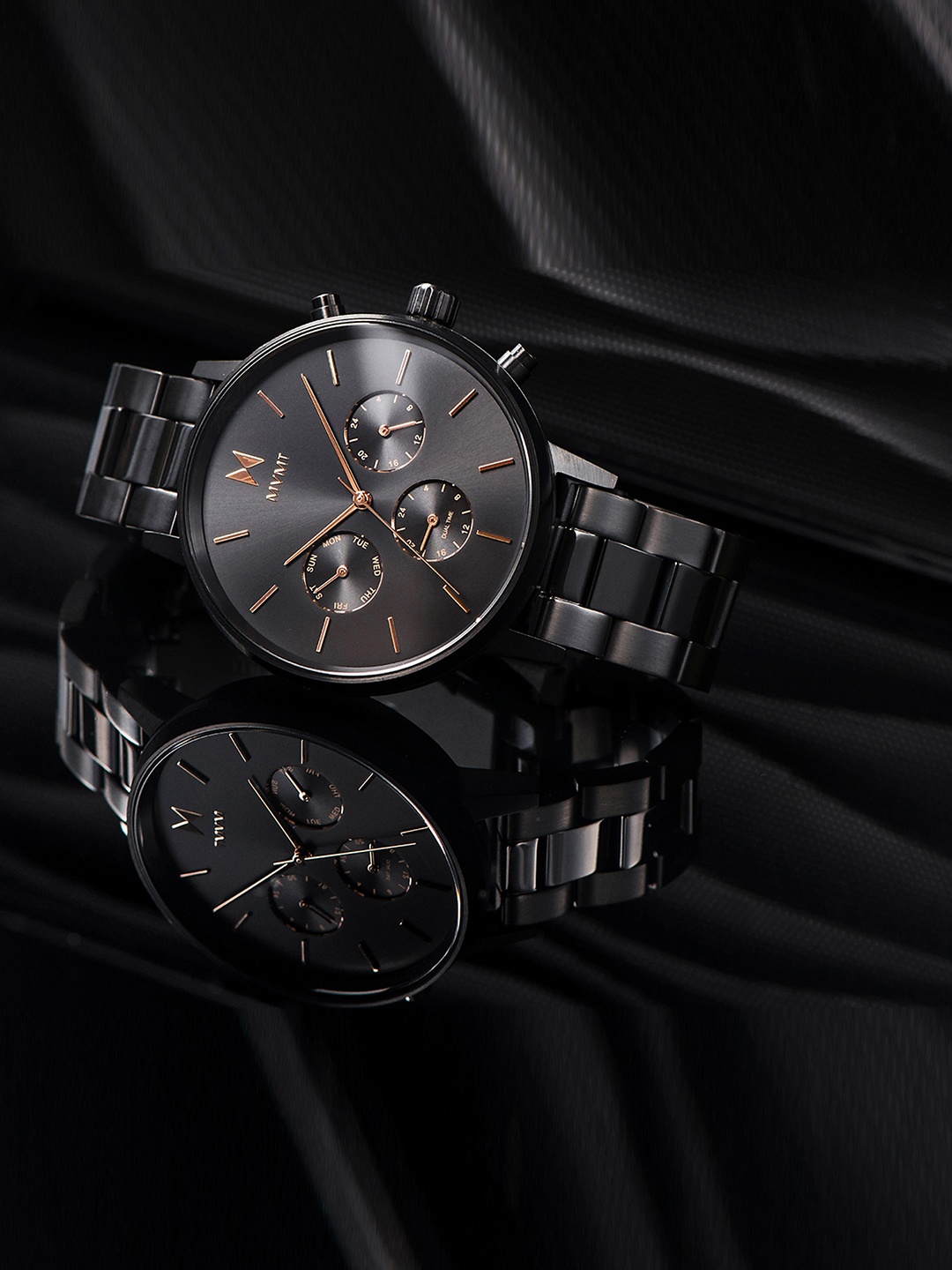 

MVMT Women Black Analogue Watch