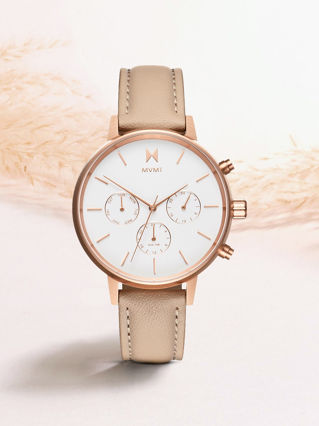 

MVMT Women White Analogue Watch