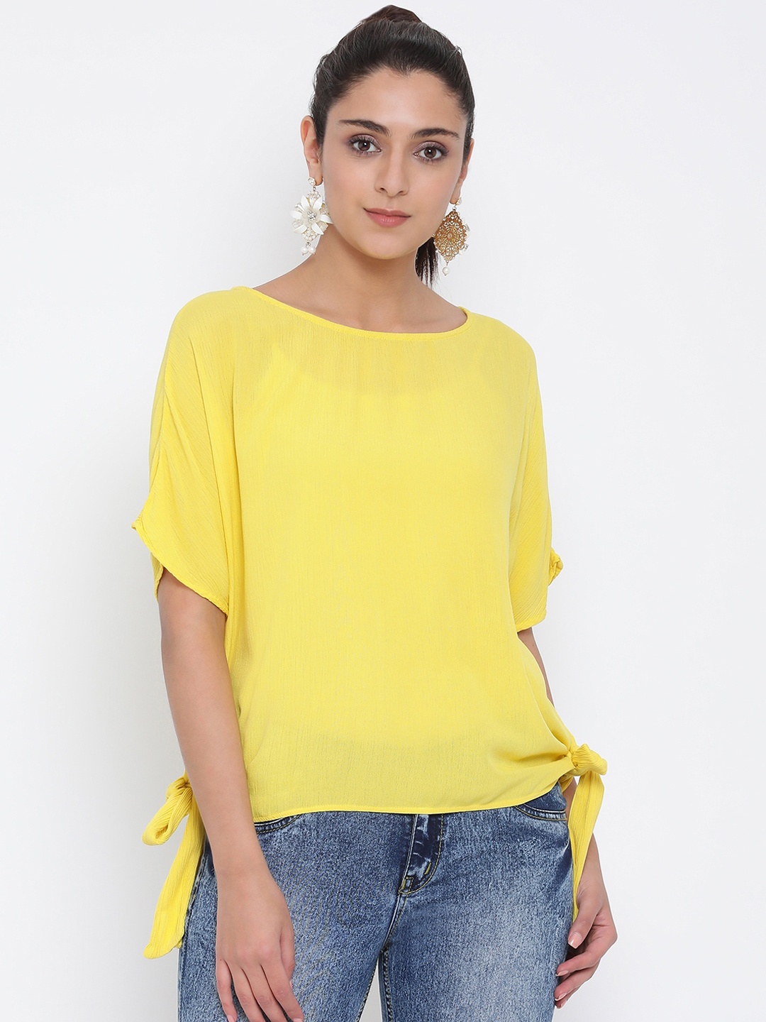 

Oxolloxo Women Yellow Solid Top