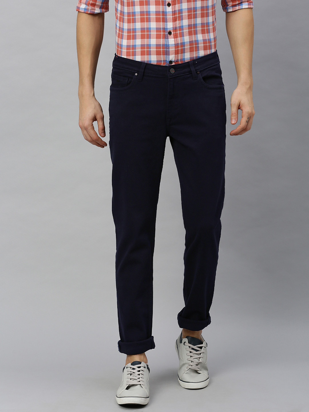 

Blackberrys Men Blue Buff Slim Fit Low-Rise Clean Look Stretchable Jeans