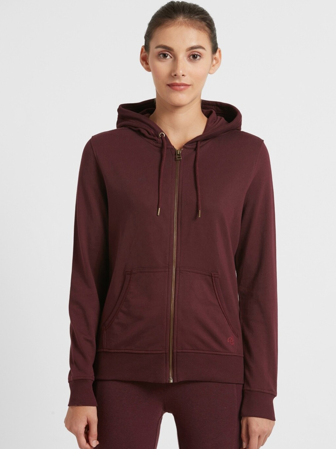 

Jockey Women Maroon Sporty Jacket