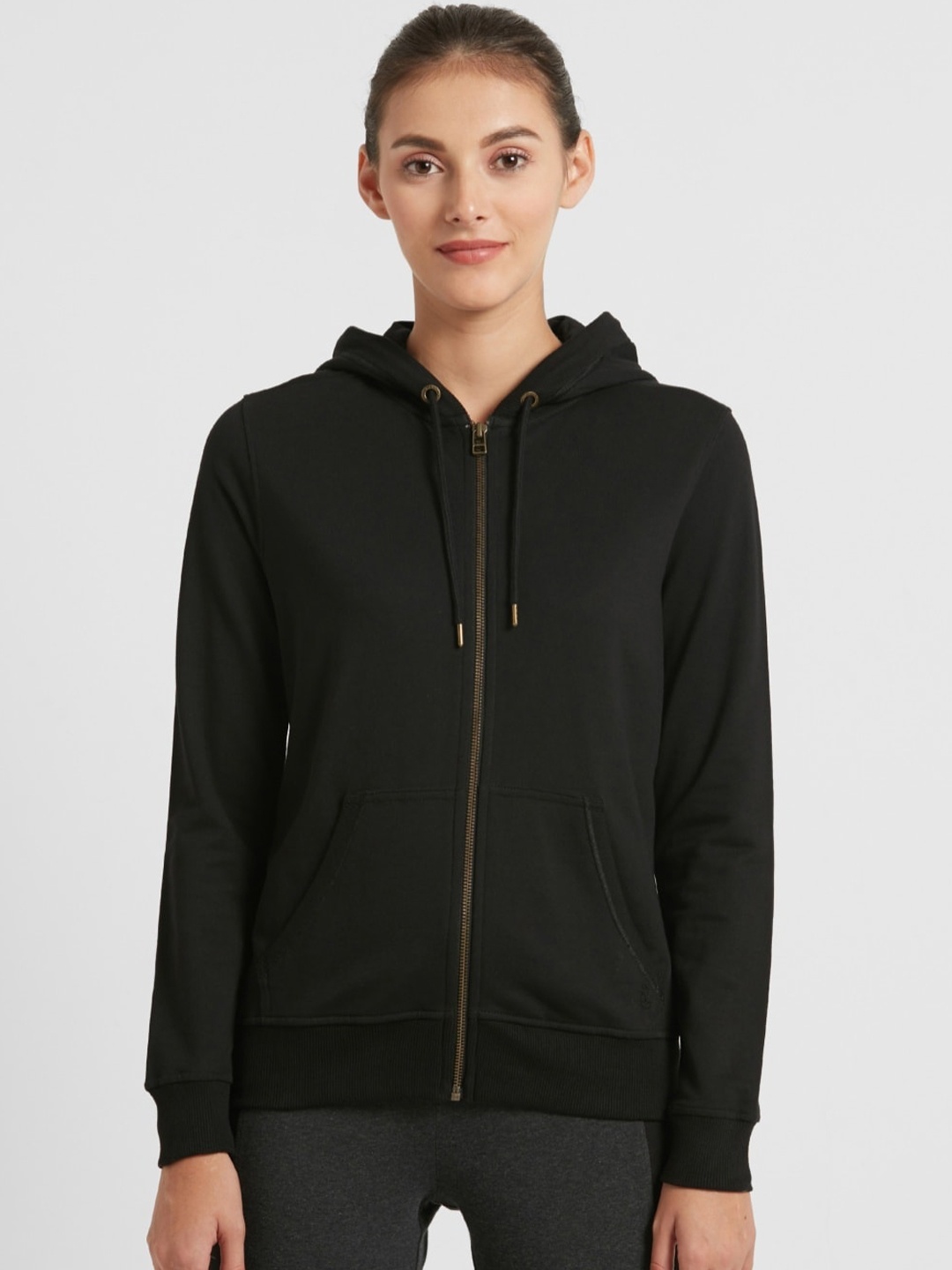 

Jockey Women Black Sporty Jacket