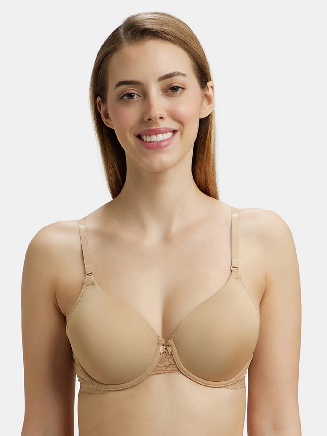 

Jockey Beige Solid Underwired Lightly Padded T-shirt Bra 1817-0103