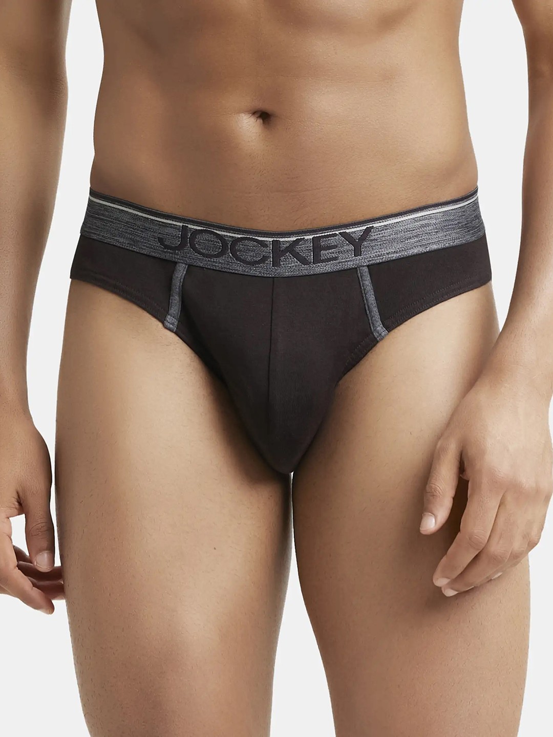 

Jockey Combed Cotton Rib Brief with Ultrasoft Waistband-8044, Coffee brown