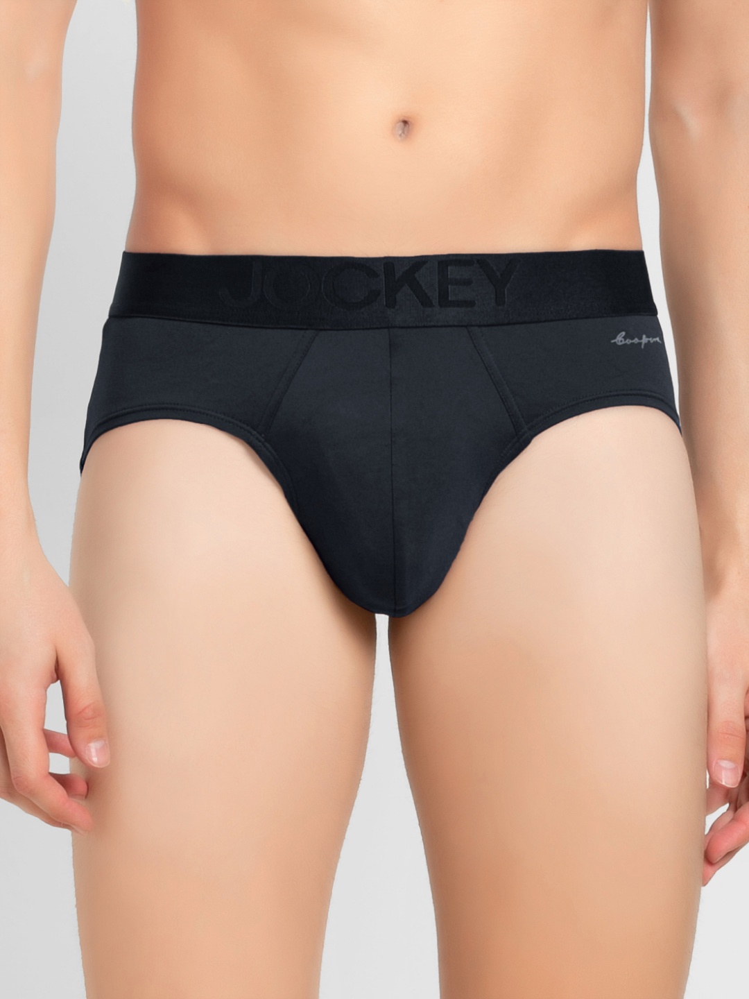 

Jockey Heritage Collection Men Navy Blue Solid Briefs HG20