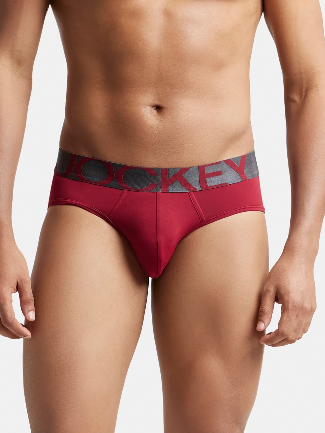 

Jockey Men Ultra Soft Briefs IC27-0105, Maroon