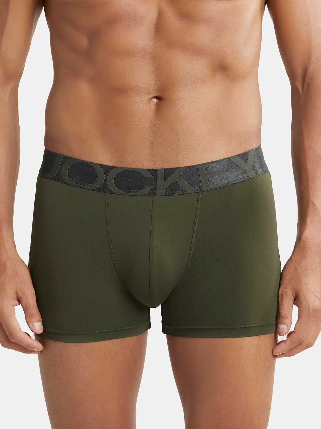 

Jockey Tactel Microfiber Stretch Solid Trunk with Moisture Move Treatment-IC28, Olive