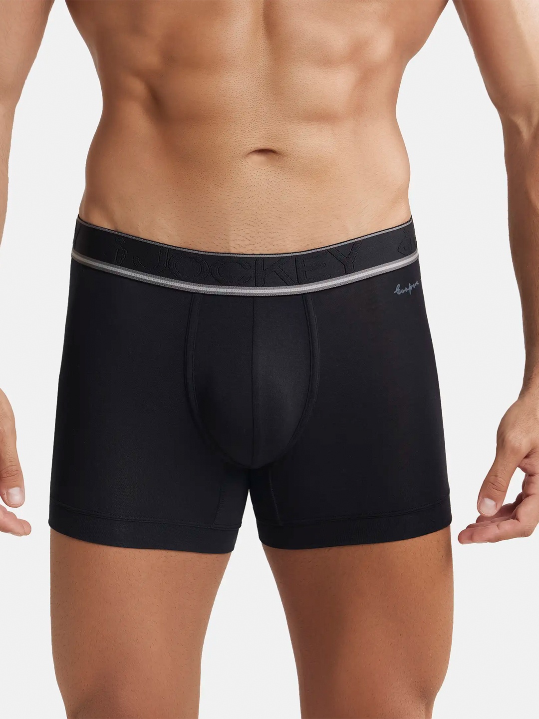 

Jockey Stretchable Trunk with Natural StayFresh Properties-HG16, Black