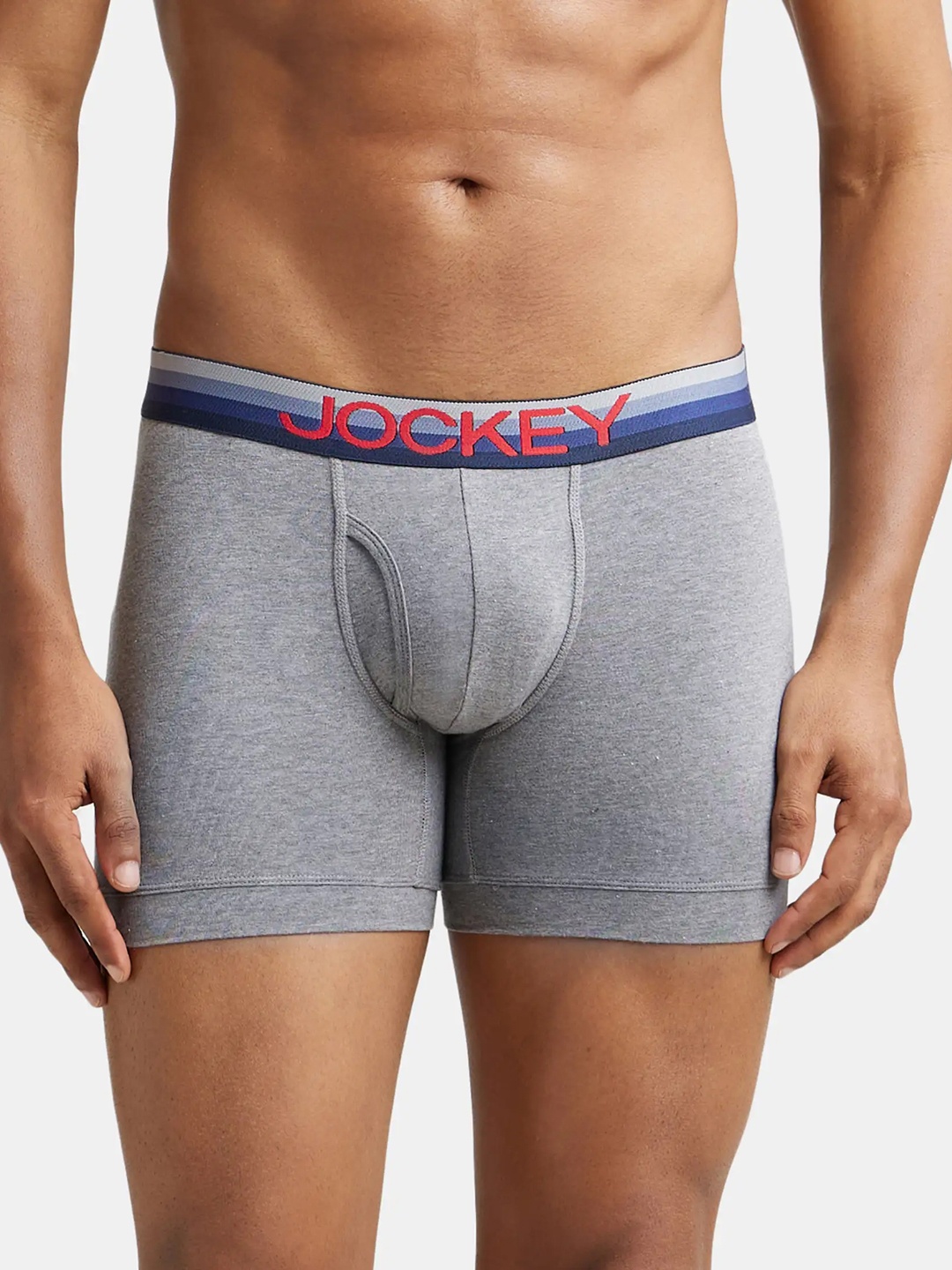 

Jockey Men Grey Melange Solid Trunk ZN03-0105-MGRML