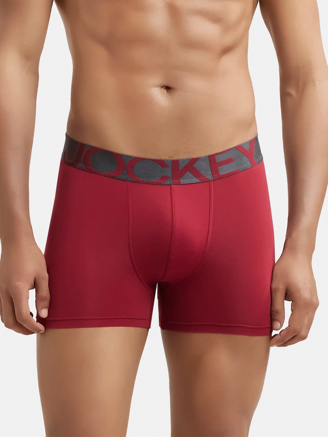 

Jockey Men Moisture Move Ultra Soft Trunks IC28, Red