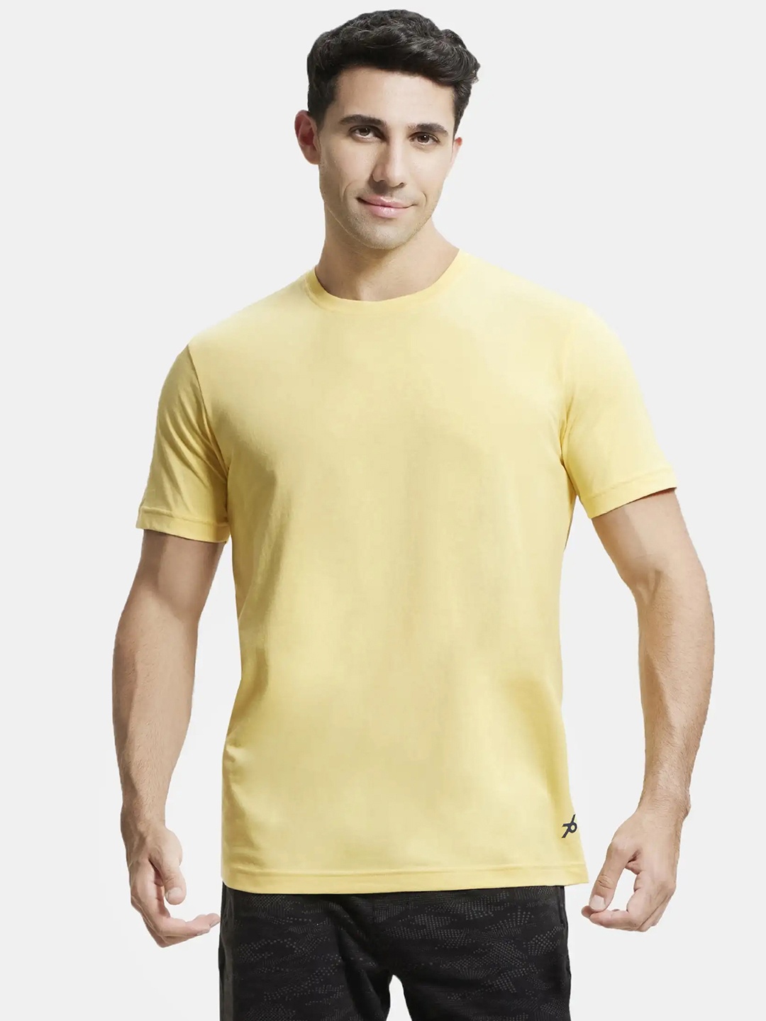 

Jockey Combed Cotton Rich Round Neck Half Sleeve Tshirt-2714, Yellow