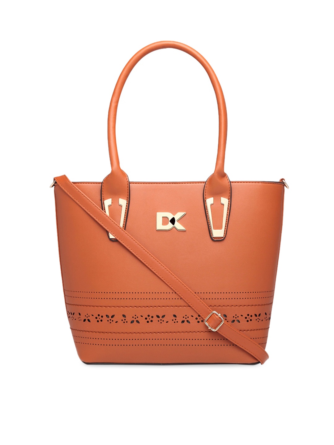 

Diana Korr Tan Brown Solid Shoulder Bag