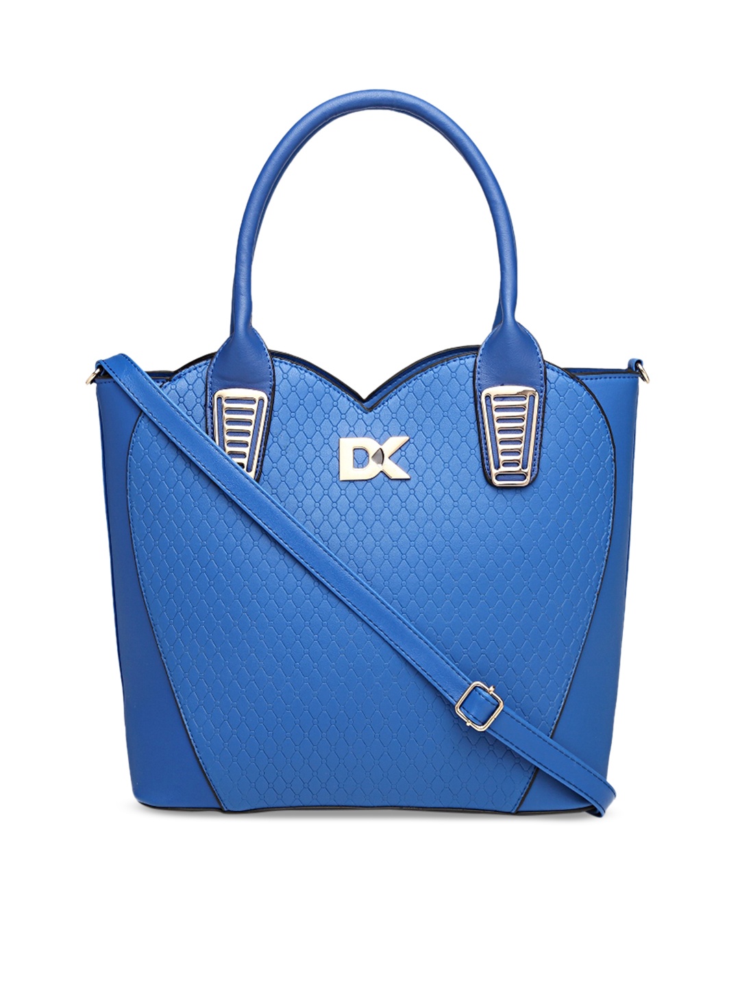 

Diana Korr Blue Textured Handheld Bag