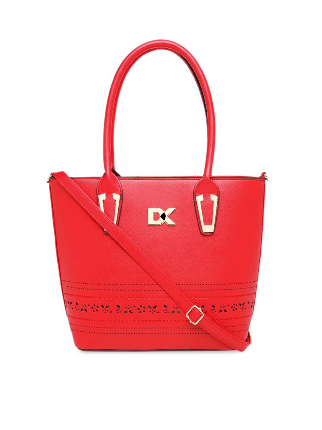 

Diana Korr Red Solid Cut Work Shoulder Bag