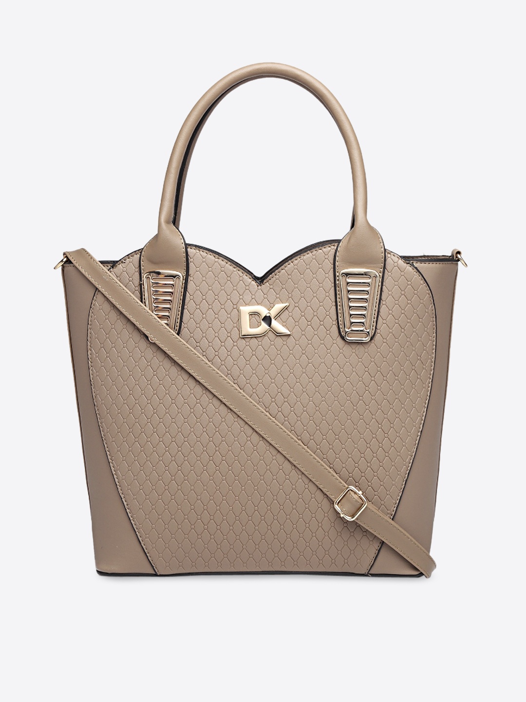 

Diana Korr Taupe Textured Handheld Bag