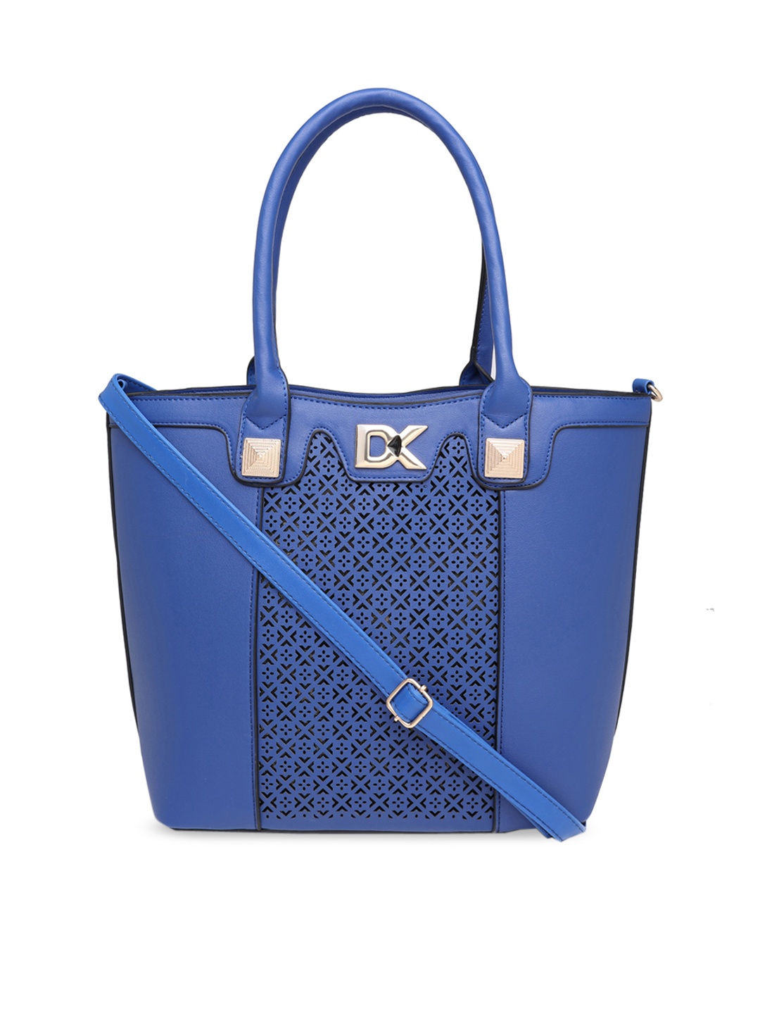 

Diana Korr Blue Self Design Handheld Bag