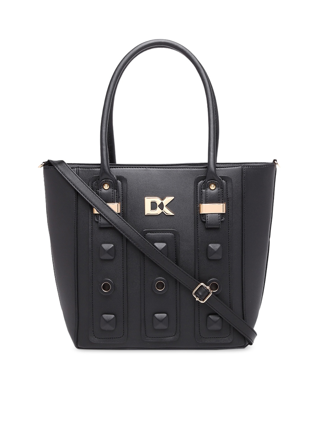 

Diana Korr Black Solid Handheld Bag