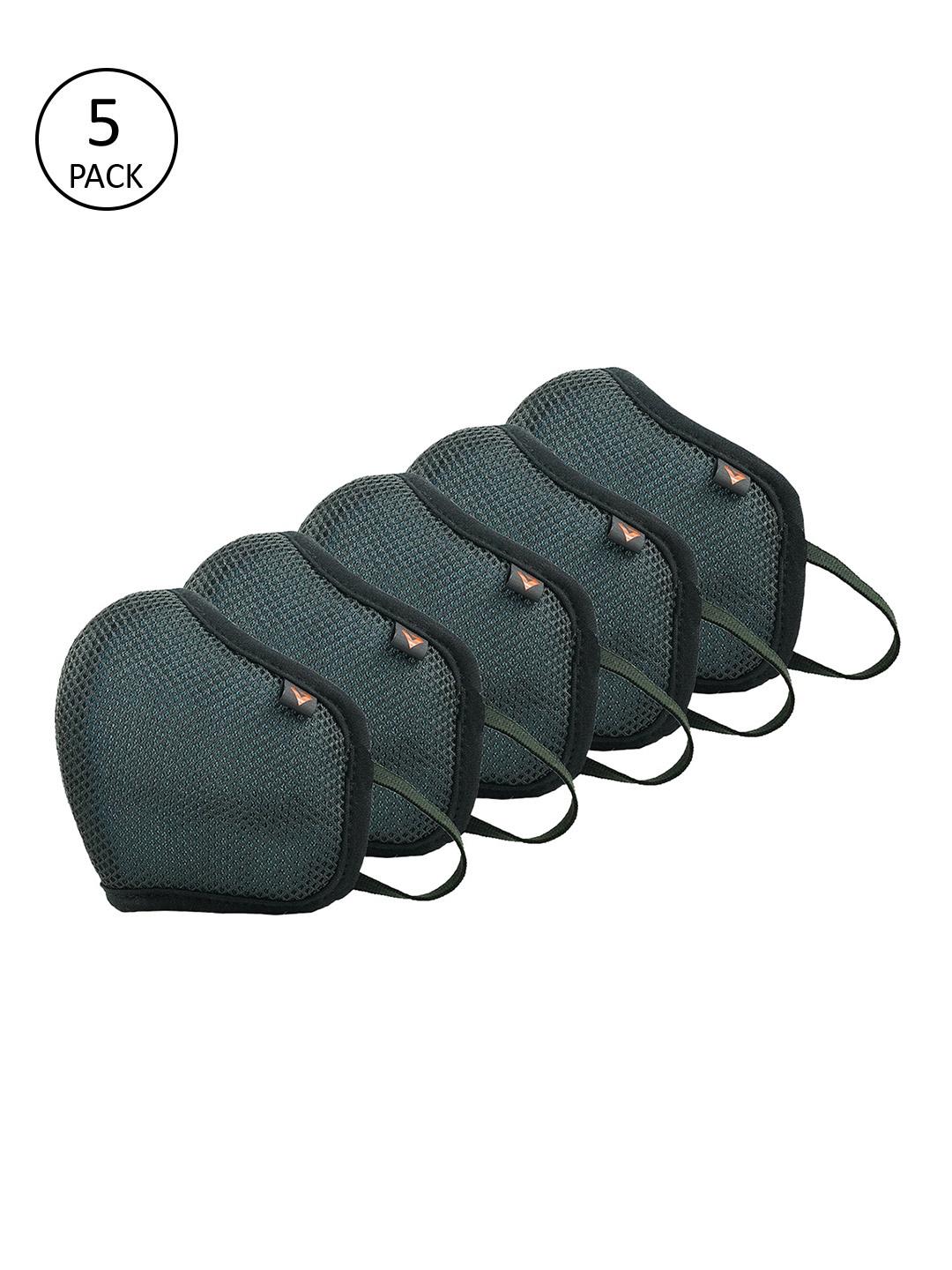 

THe VerTicaL Unisex Pack of 5 Pcs Reusable 5-Ply Protective Outdoor Masks, Grey