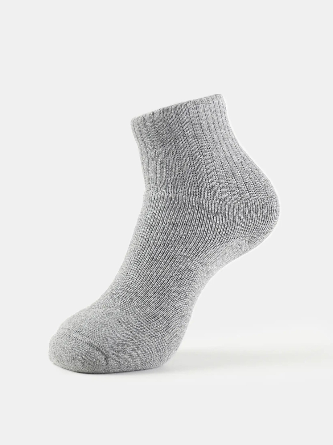 

Jockey Compact Cotton Terry Ankle Length Socks With StayFresh Treatment-7036, Grey