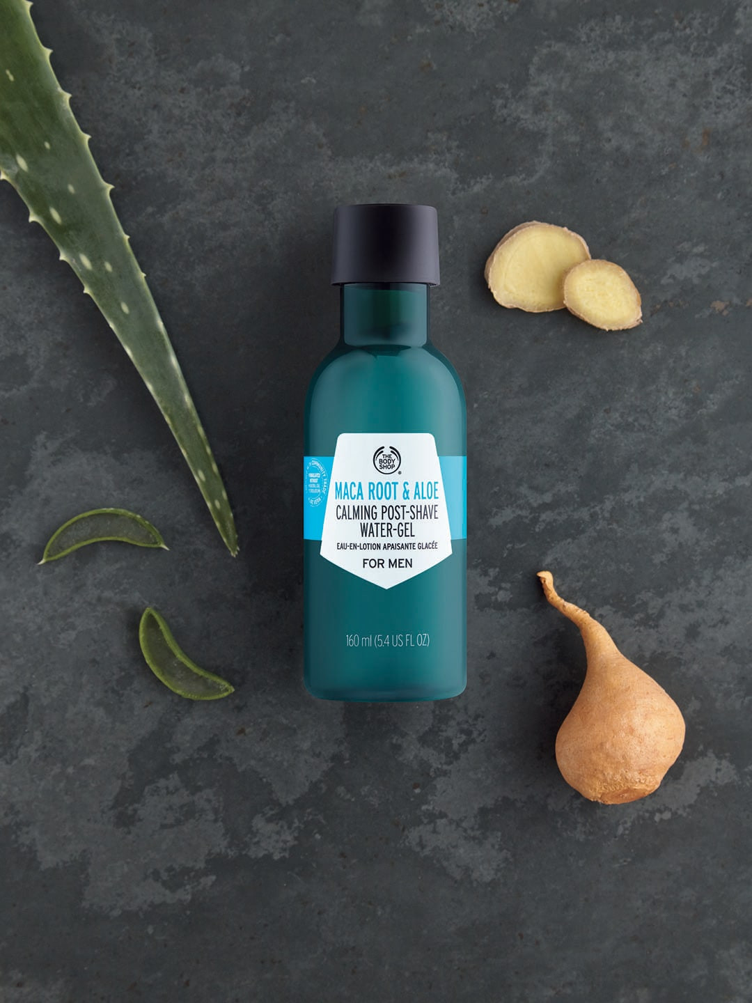 

THE BODY SHOP Men Maca Root & Aloe Sustainable Post-Shave Water-Gel 160 ml, Turquoise blue