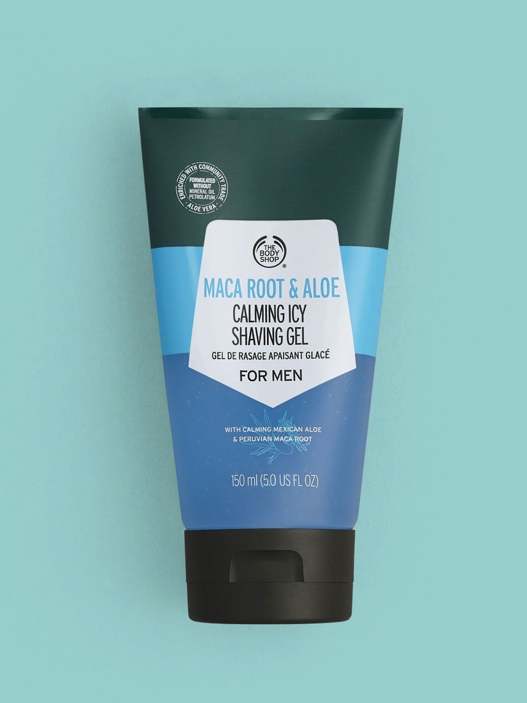 

THE BODY SHOP Maca Root & Aloe Calming Icy Shaving Gel 150 ml, Blue