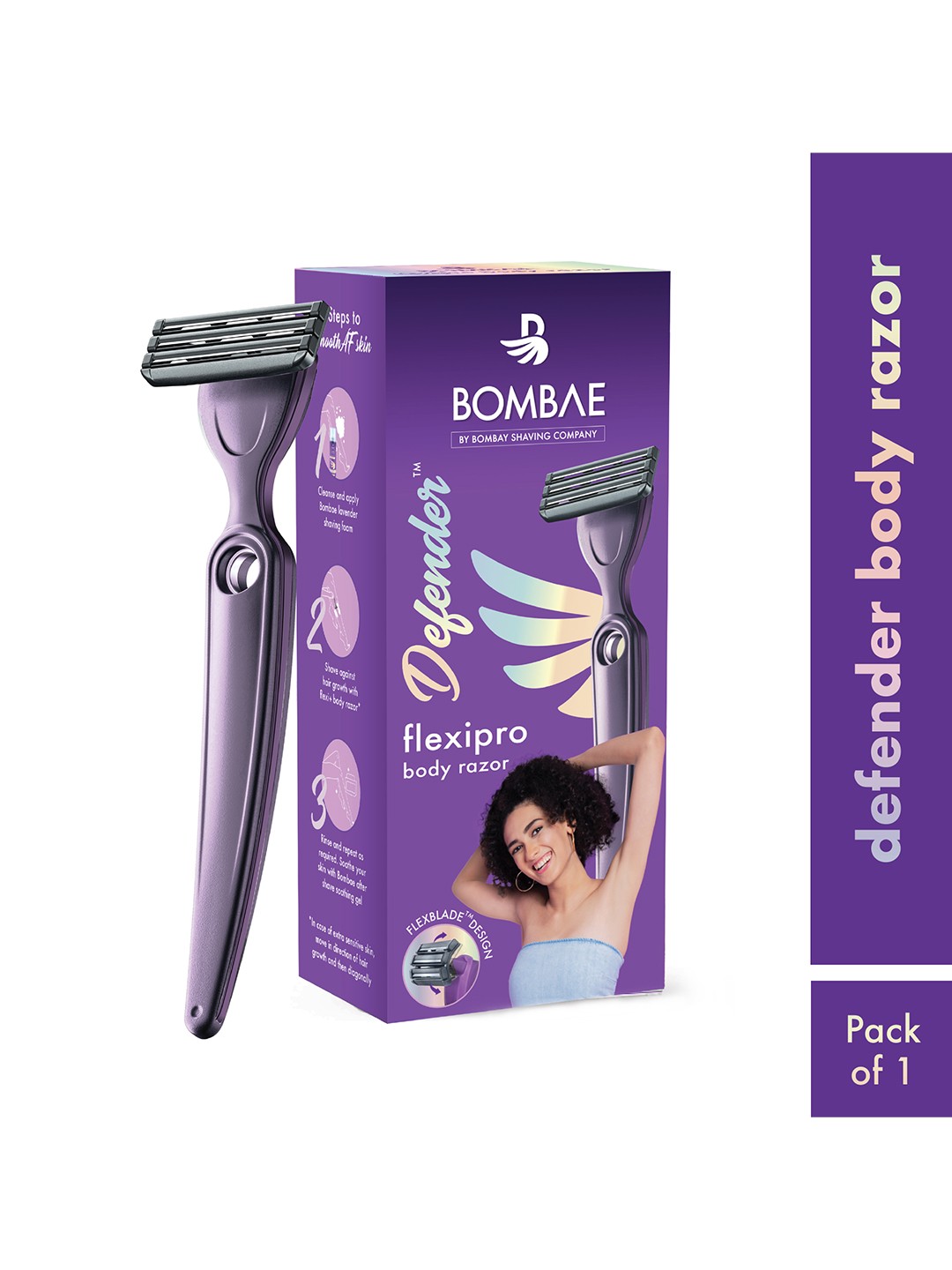 

BOMBAE Defender Women's Razor, Purple