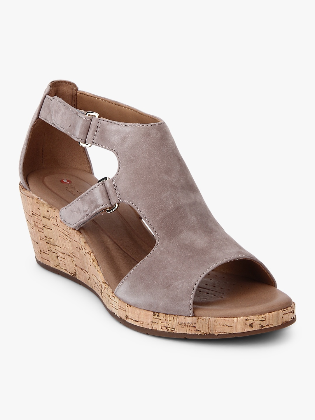 

Clarks Women Grey Solid Sandals