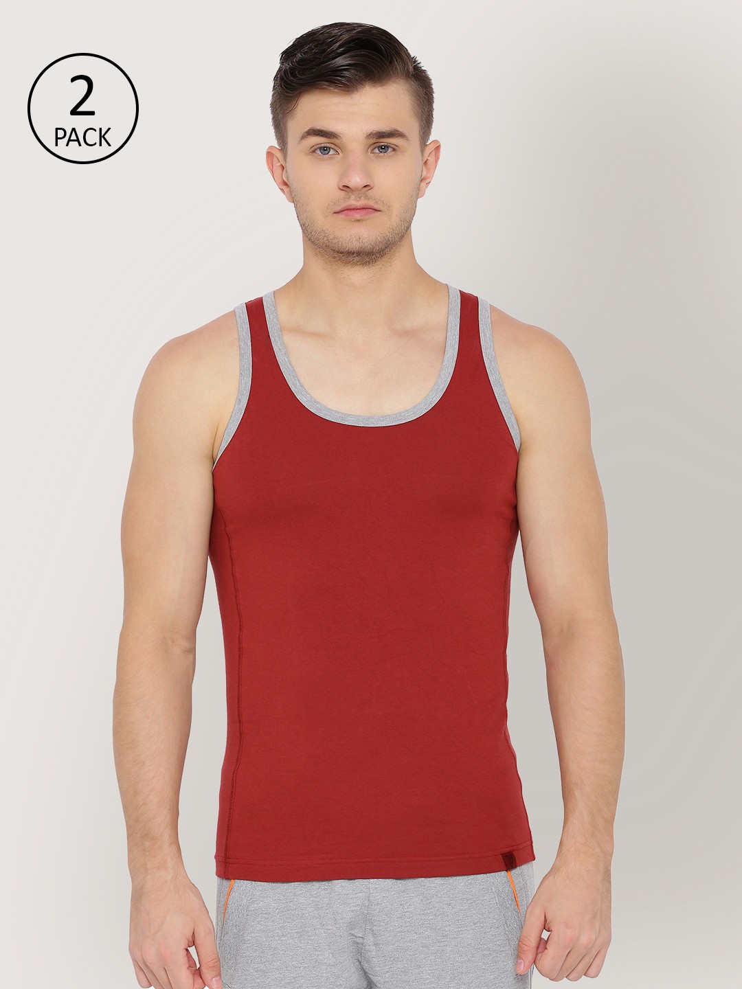 

Van Heusen Pack of 2 Red Innerwear Vest