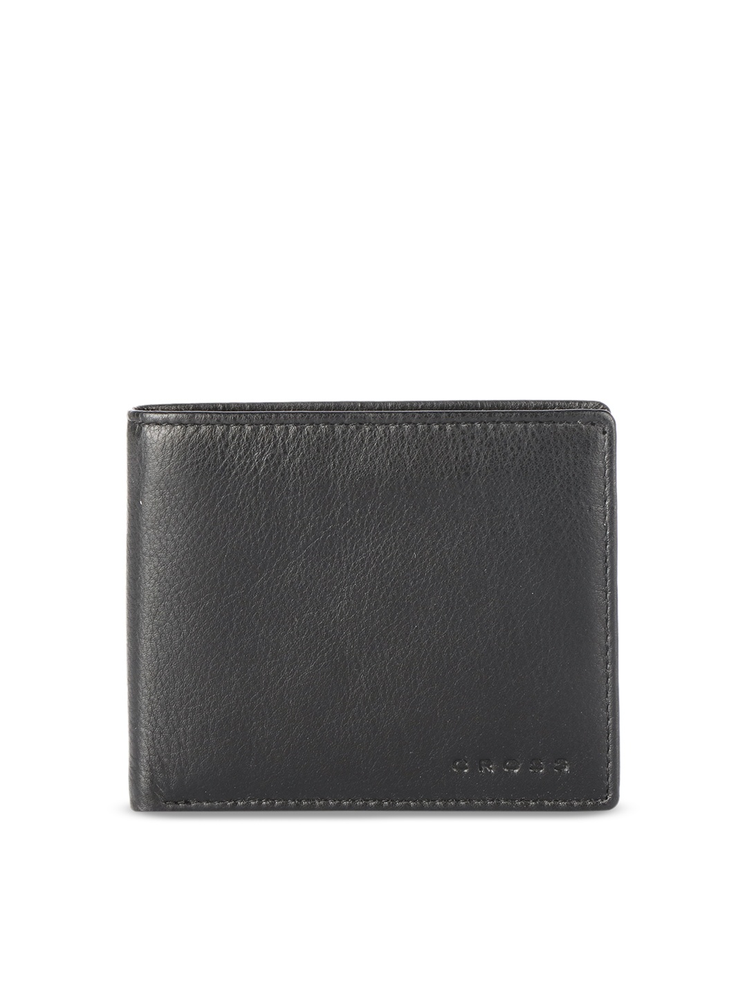

Cross Men Black Solid Two Fold Leather Wallet
