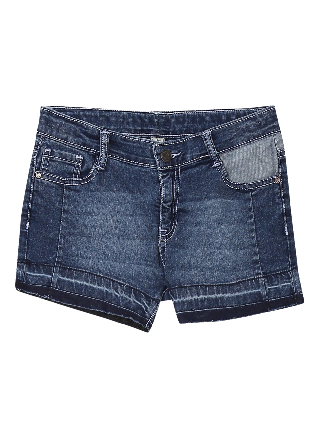 

Cherokee Girls Blue Washed Slim Fit Denim Shorts