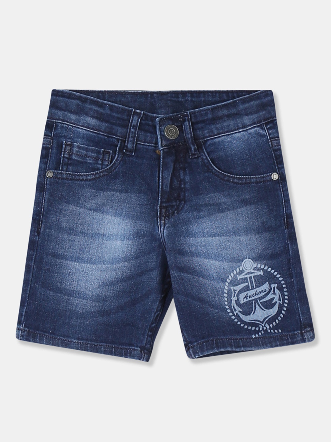 

Cherokee Boys Blue Washed Slim Fit Denim Shorts
